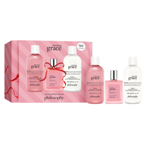 Philosophy Amazing Grace EDP Intense Collection Gift Set, 1 set Philosophy Amazing Grace EDP Intense Collection Gift Set on white background