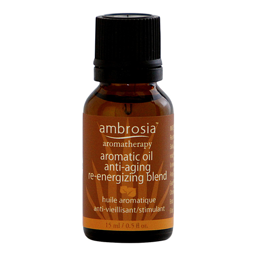 Ambrosia Aromatherapy Aromatic Oil Anti-Aging / Re-Energizing Blend, 15ml/0.5 fl oz