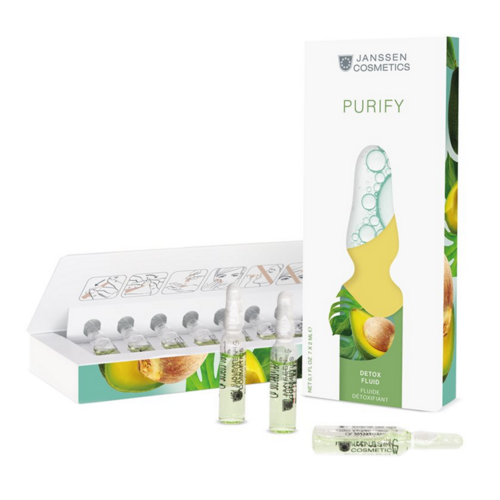 Janssen Cosmetics Ampoules - Detox Fluid, 7 x 2ml/0.1 fl oz Janssen Cosmetics Ampoules - Detox Fluid on white background