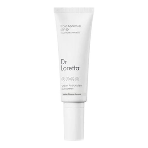Dr Loretta Antioxidant Sunscreen SPF 40 on white background