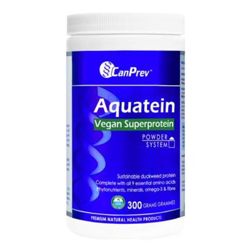 CanPrev Aquatein Vegan Superprotein on white background