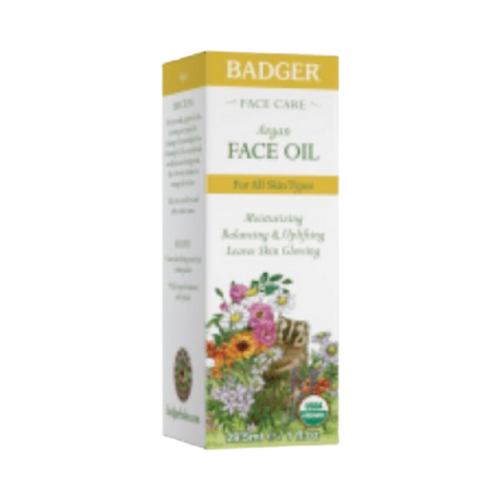 Badger Balms Argan Face Oil (All Skin), 30ml/1.01 fl oz Badger Balms Argan Face Oil (All Skin) on white background