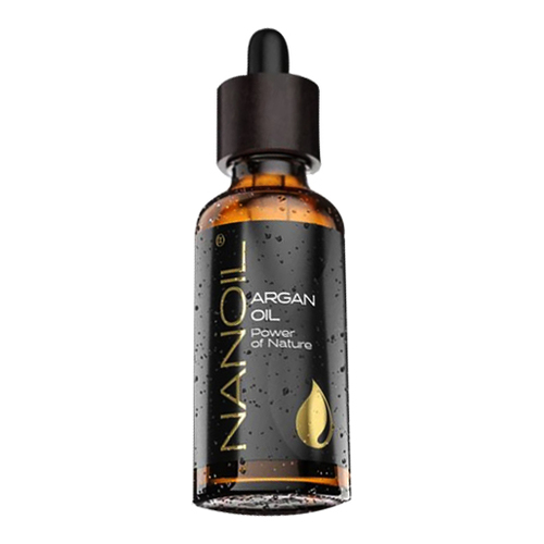 Nanoil  Argan Oil on white background