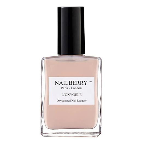 Nailberry Minty Fresh, 15ml/0.5 fl oz Nailberry Peony Blush on white background