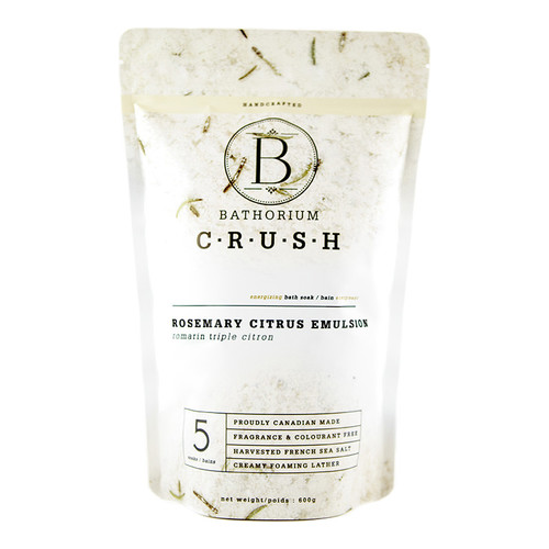 Bathorium CRUSH Rosemary Citrus Emulsion, 600g/21.2 oz Bathorium CRUSH Rosemary Citrus Emulsion on white background