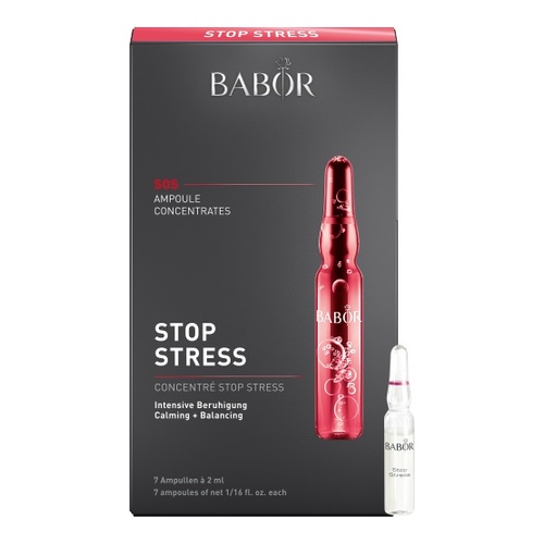 Babor Ampoule Concentrates SOS Stop Stress, 7 x 2ml/0.1 fl oz Babor Ampoule Concentrates SOS Stop Stress on white background