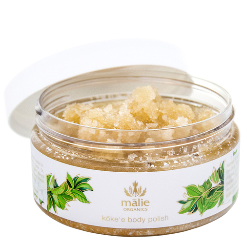 Malie Organics Plumeria Body Polish, 236ml/8 fl oz Malie Organics Coconut Vanilla Body Polish on white background