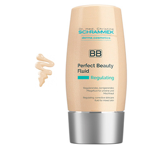 Dr Schrammek BB Perfect Beauty Fluid Regulating Care - Beige on white background