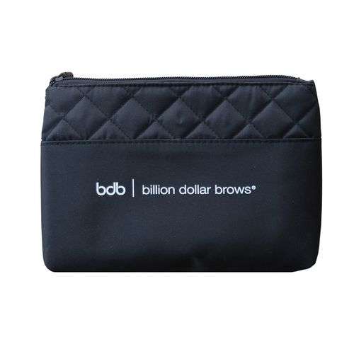 Billion Dollar Brows Cosmetics Bag on white background