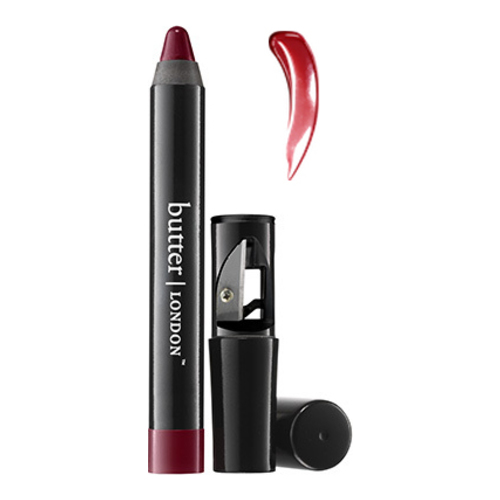butter LONDON Bloody Brilliant Lip Crayon - Ruby Murray, 2.8ml/0.1 fl oz butter LONDON Bloody Brilliant Lip Crayon - Disco Biscuit on white background