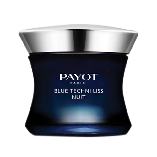 Payot Blue Techni Liss Night Cream on white background