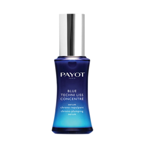 Payot Blue Techni Liss Serum on white background