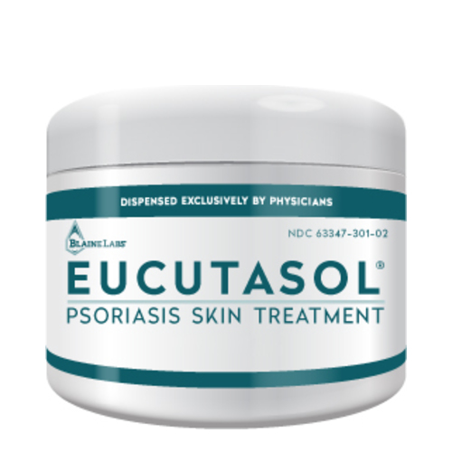 Blaine Labs Eucutasol Psoriasis Cream, 118ml/4 fl oz Dr.Blaines Eucutasol Psoriasis Cream on white background