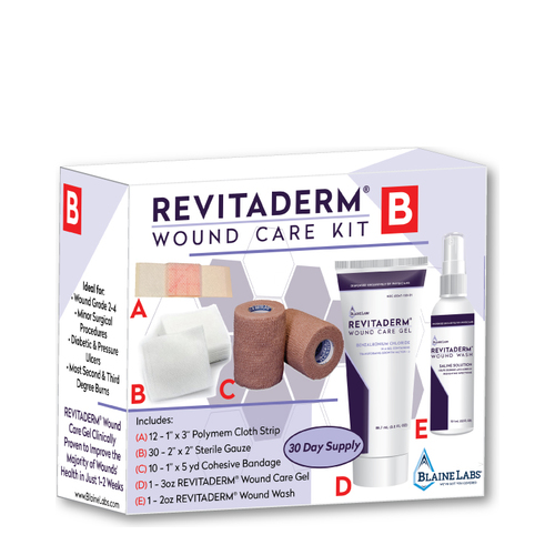 Blaine Labs Revitaderm Wound Kit B, 1 set Dr.Blaines Revitaderm Wound Kit B on white background