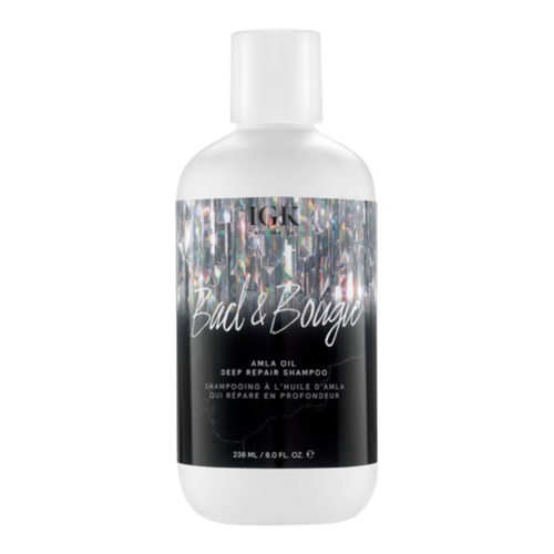 IGK Hair Bad and Bougie Amla Oil Deep Repair Shampoo, 236ml/7.98 fl oz IGK Hair Bad and Bougie Amla Oil Deep Repair Shampoo on white background