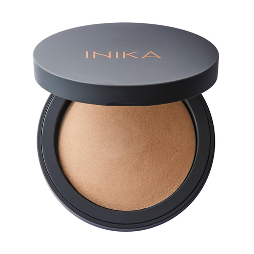 INIKA Organic Baked Mineral Foundation - Strength, 8g/0.28 oz INIKA Organic Baked Mineral Foundation - Freedom on white background