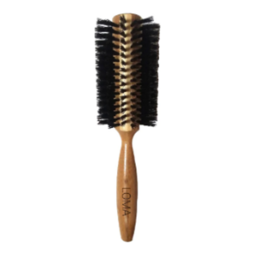 Loma Organics Bamboo Round Brush on white background