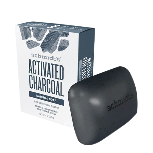 Schmidts Natural Bar Soap - Activated Charcoal, 142g/5 oz Schmidts Natural Bar Soap - Activated Charcoal on white background