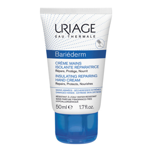Uriage  Bariderm Hand Cream on white background
