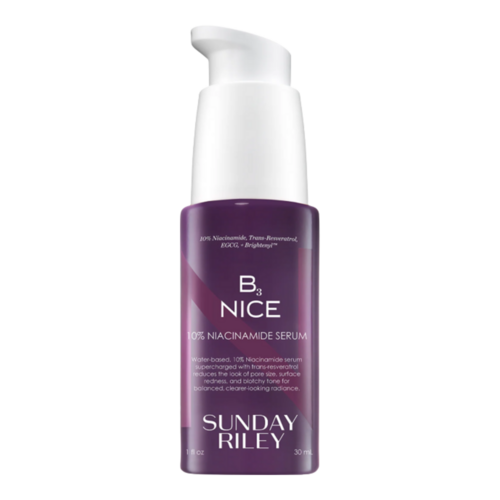 Sunday Riley Be Nice 10% Niacinamide Serum, 30ml/1.01 fl oz Sunday Riley Be Nice 10% Niacinamide Serum on white background