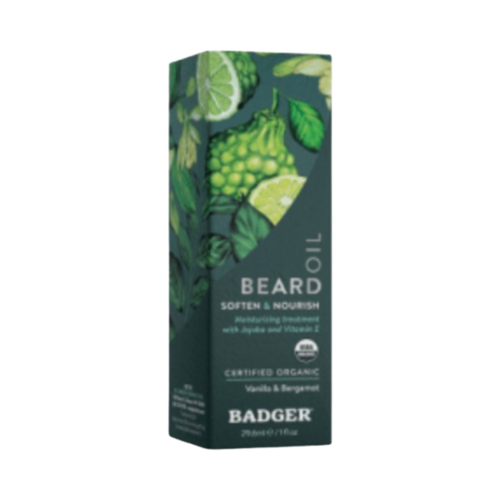 Badger Balms Beard Conditioning Oil, 30ml/1.01 fl oz Badger Balms Beard Conditioning Oil on white background