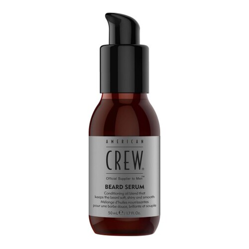 American Crew Beard Serum on white background