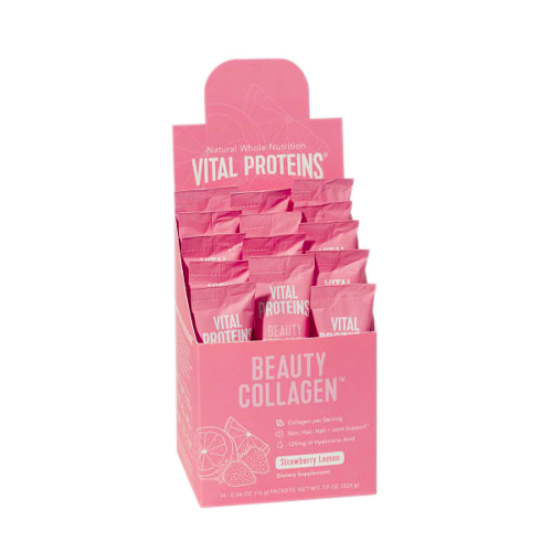 Vital Proteins Beauty Collagen - Strawberry Lemon Stick Packs, 14 x 16g/0.6 oz