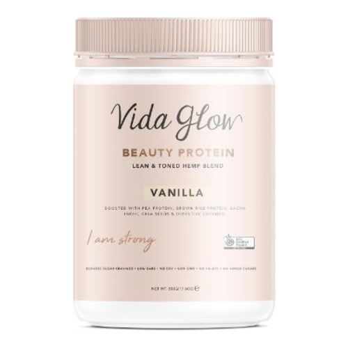 Vida Glow Beauty Protein - Vanilla, 500g/17.6 oz