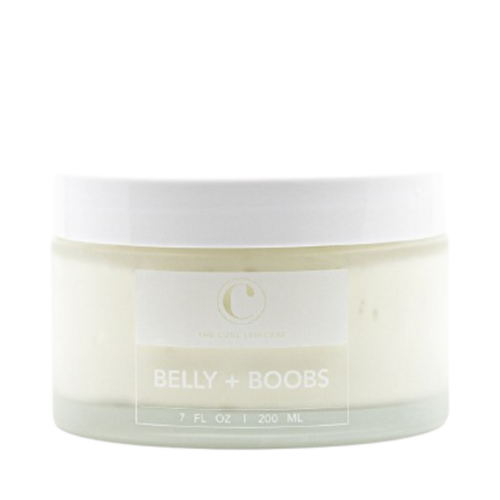 The Cure Skincare Belly + Boobs Body Whip on white background