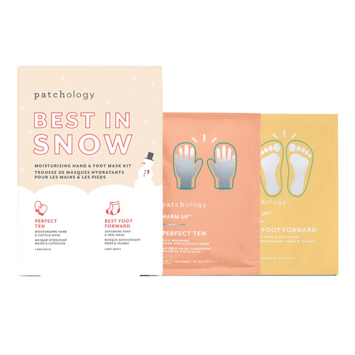Patchology Best In Snow: Moisturizing Hand and Foot Mask Kit, 1 set Patchology Best In Snow: Moisturizing Hand and Foot Mask Kit on white background