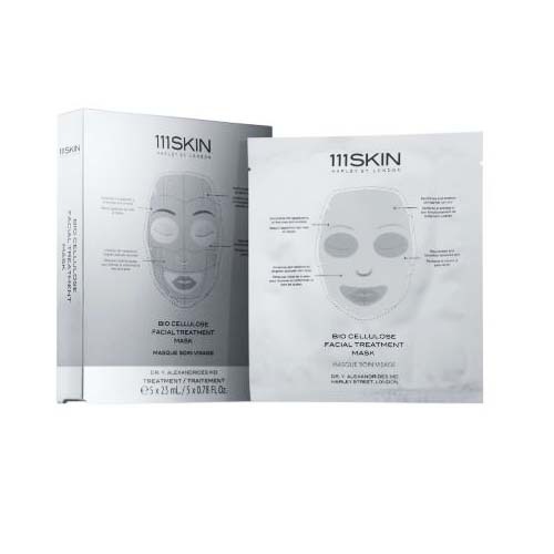 111SKIN Bio Cellulose Facial Treatment Mask, 5 x 23ml/1 fl oz