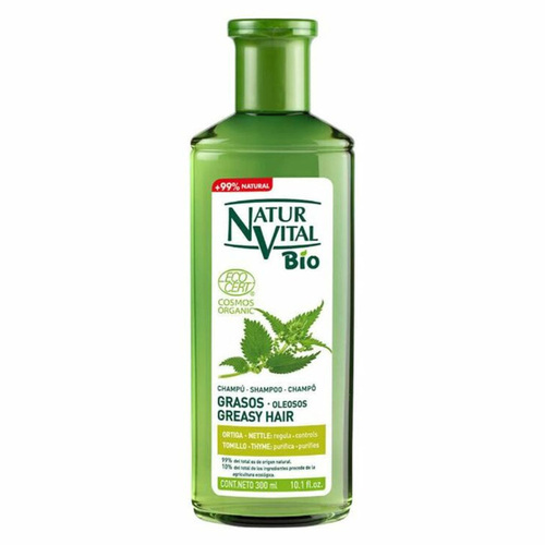 Natur Vital Bio-EcoCosmo Greasy Hair Shampoo, 300ml/10.1 fl oz Natur Vital Bio-EcoCosmo Greasy Hair Shampoo on white background