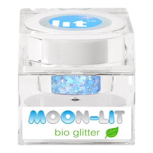 Lit Cosmetics Bio Glitter - Over A Rainbow, 4g/0.1 oz Lit Cosmetics Bio Glitter - Feeling Blue on white background