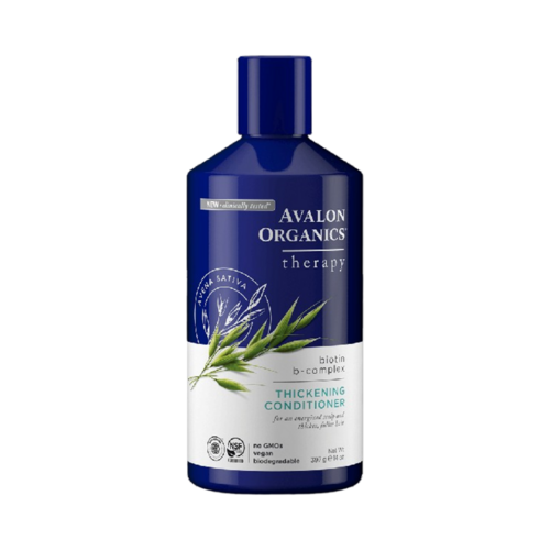 Avalon Organics Biotin B-Complex Thickening Conditioner on white background