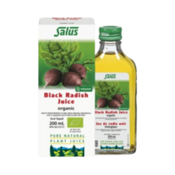 Black Radish Juice on white background
