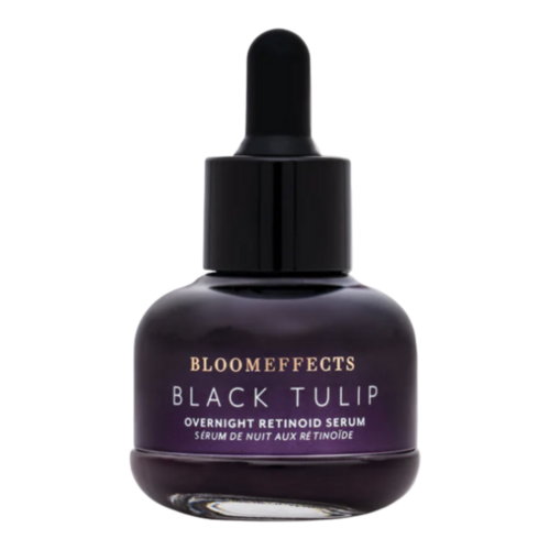 BloomEffects Black Tulip Overnight Retinoid Serum, 25ml/0.85 fl oz BloomEffects Black Tulip Overnight Retinoid Serum on white background
