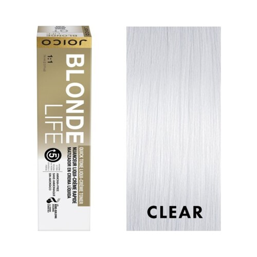Joico Blonde Life Quick Tone Liqui-Creme Toner - Clear on white background
