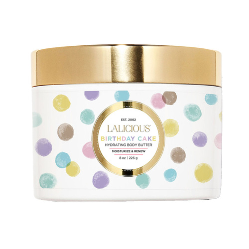 LaLicious Body Butter - Birthday Cake, 56g/2 oz LaLicious Body Butter - Birthday Cake on white background