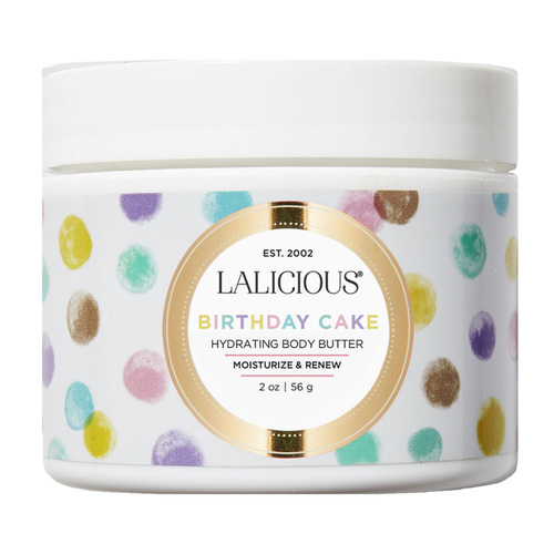 LaLicious Body Butter - Birthday Cake, 56g/2 oz LaLicious Body Butter - Birthday Cake on white background