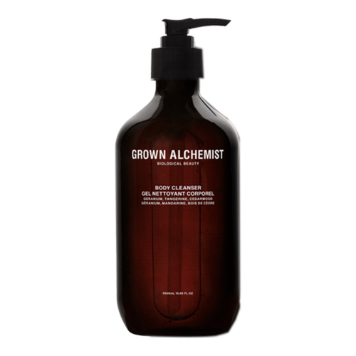 Grown Alchemist Body Cleanser - Geranium Tangerine Cedarwood on white background