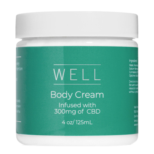 WELL Products Body Cream, 125ml/4.2 fl oz WELL Body Cream on white background