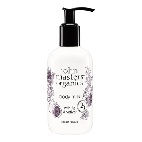John Masters Organics Body Milk with Fig and Vetiver on white background