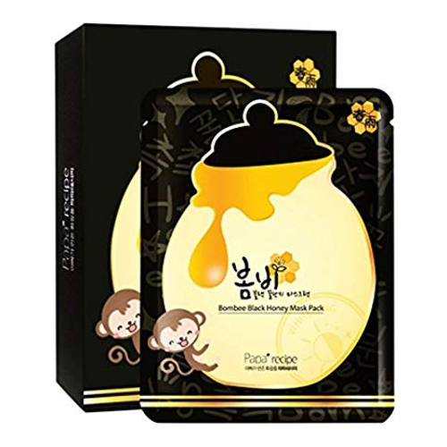 Papa Recipe Bombee Black Honey Mask Pack (10pcs per box), 1 set
