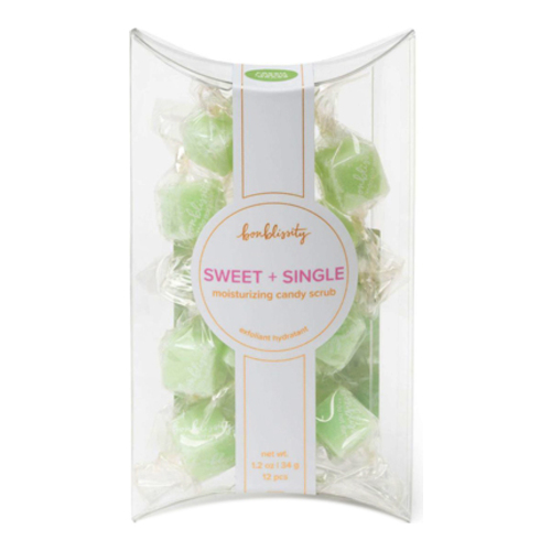 Bonblissity Sweet + Single Candy Scrub - Fresh Lemongrass, 12 pieces