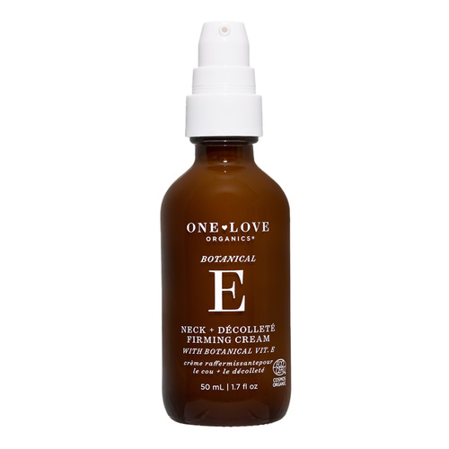 One Love Organics Botanical E Neck and Decollete Firming Cream, 50ml/1.69 fl oz One Love Organics Botanical E Neck and Decollete Firming Cream on white background