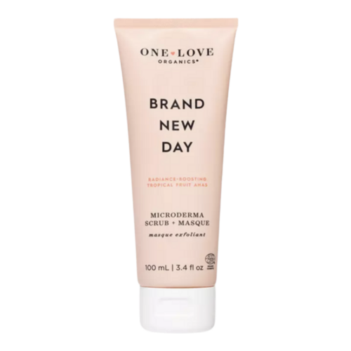 One Love Organics Brand New Day Microderma Scrub + Mask, 30ml/1 fl oz One Love Organics Brand New Day Microderma Scrub + Mask on white background