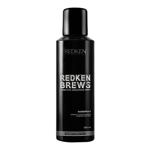Redken Brews Hairspray on white background