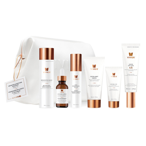 VivierSkin Brighten and Restore Program (Non-HQ), 1 set VivierSkin Brighten and Restore Program (Non-HQ) on white background