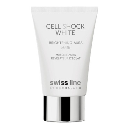 Swiss Line Cell Shock Brightening Aura Mask, 75ml/2.54 fl oz Swiss Line Cell Shock Brightening Aura Mask on white background