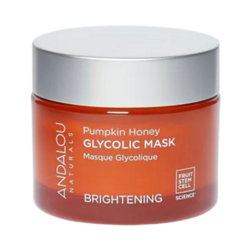 Andalou Naturals Brightening Pumpkin Honey Glycolic Mask, 50ml/1.69 fl oz Andalou Naturals Brightening Pumpkin Honey Glycolic Mask on white background